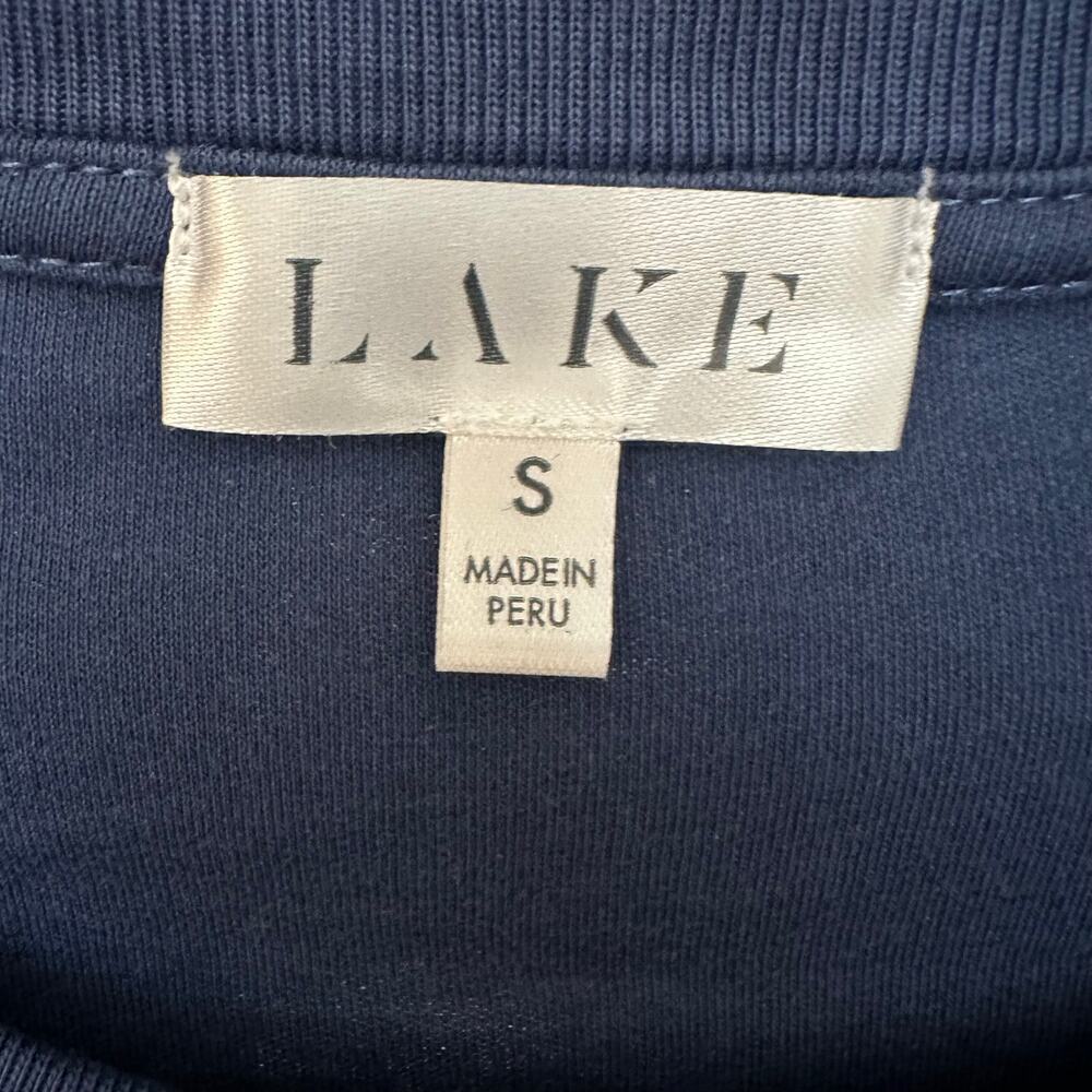 LAKE Long Sleeve Top Women's Navy Blue Size Small - Picture 3 of 3
